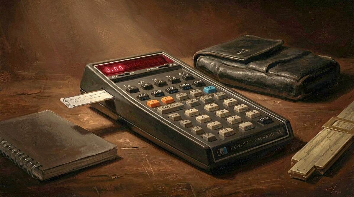 HP-65 программируемый калькулятор