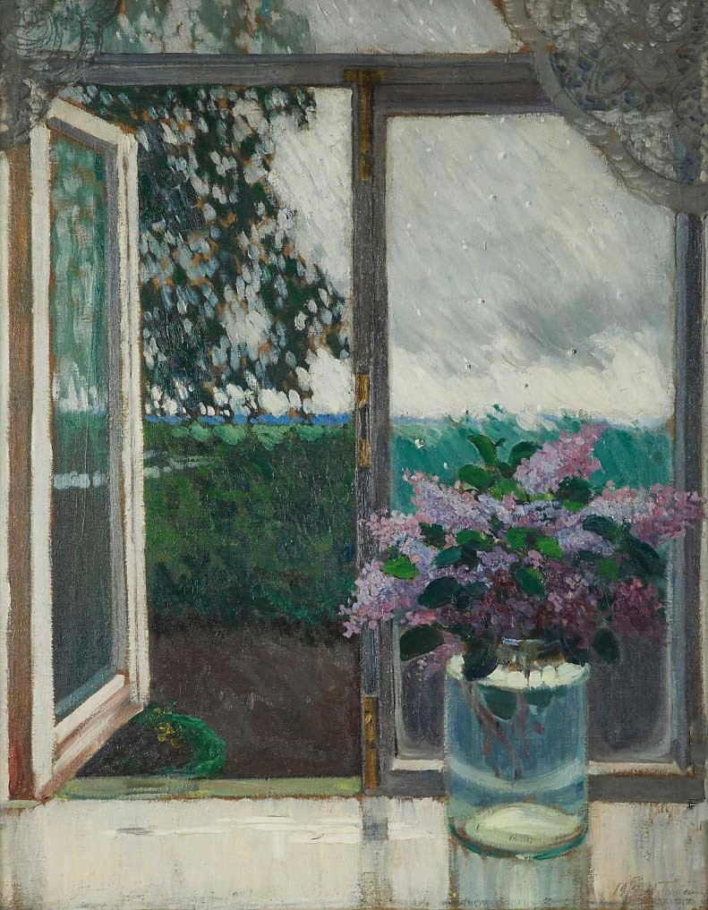 Картина А. Герасимова «Сирень» (1914). Красноярский художественный музей им В.И. Сурикова