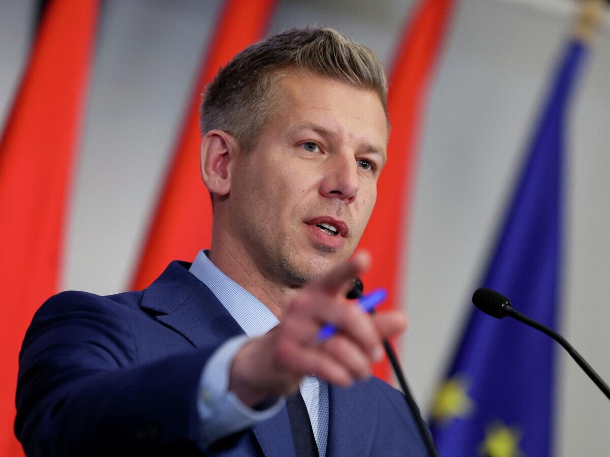    Лидер победившей на парламентских выборах в Венгрии оппозиционной партии "Тиса" Петер Мадьяр | © REUTERS / Bernadett Szabo