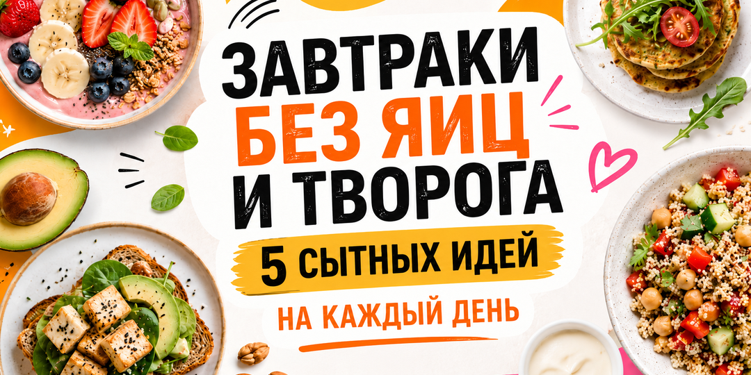 Завтраки без яиц и творога: 5 сытных вариантов для энергии и похудения