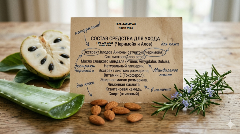 Гель для душа Greenmade North Vibe: разбор состава натурального средства