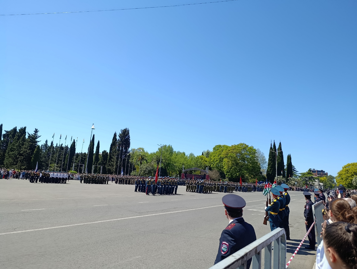 Перед началом парада