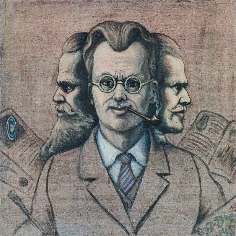 «Автопортрет», 1943 г. Холст, масло. Источник: https://clc.li/NMRlo