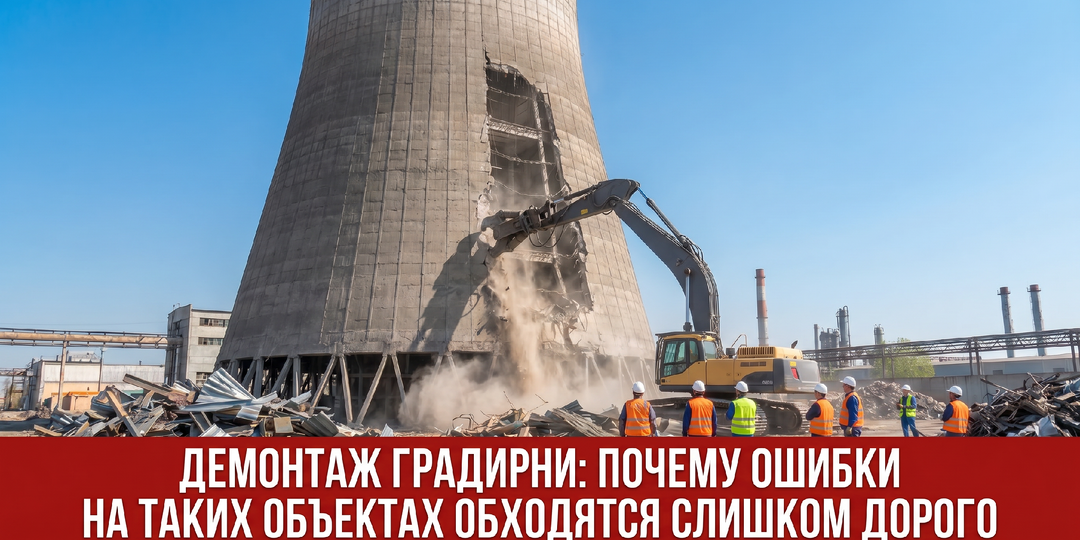 Демонтаж градирни: что важно знать