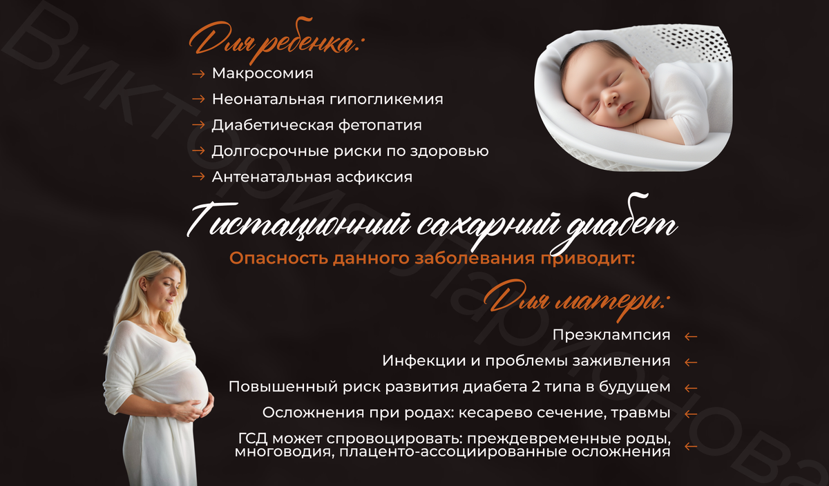 Обложка для поста гистационный сахарный диабет риски для здоровья 