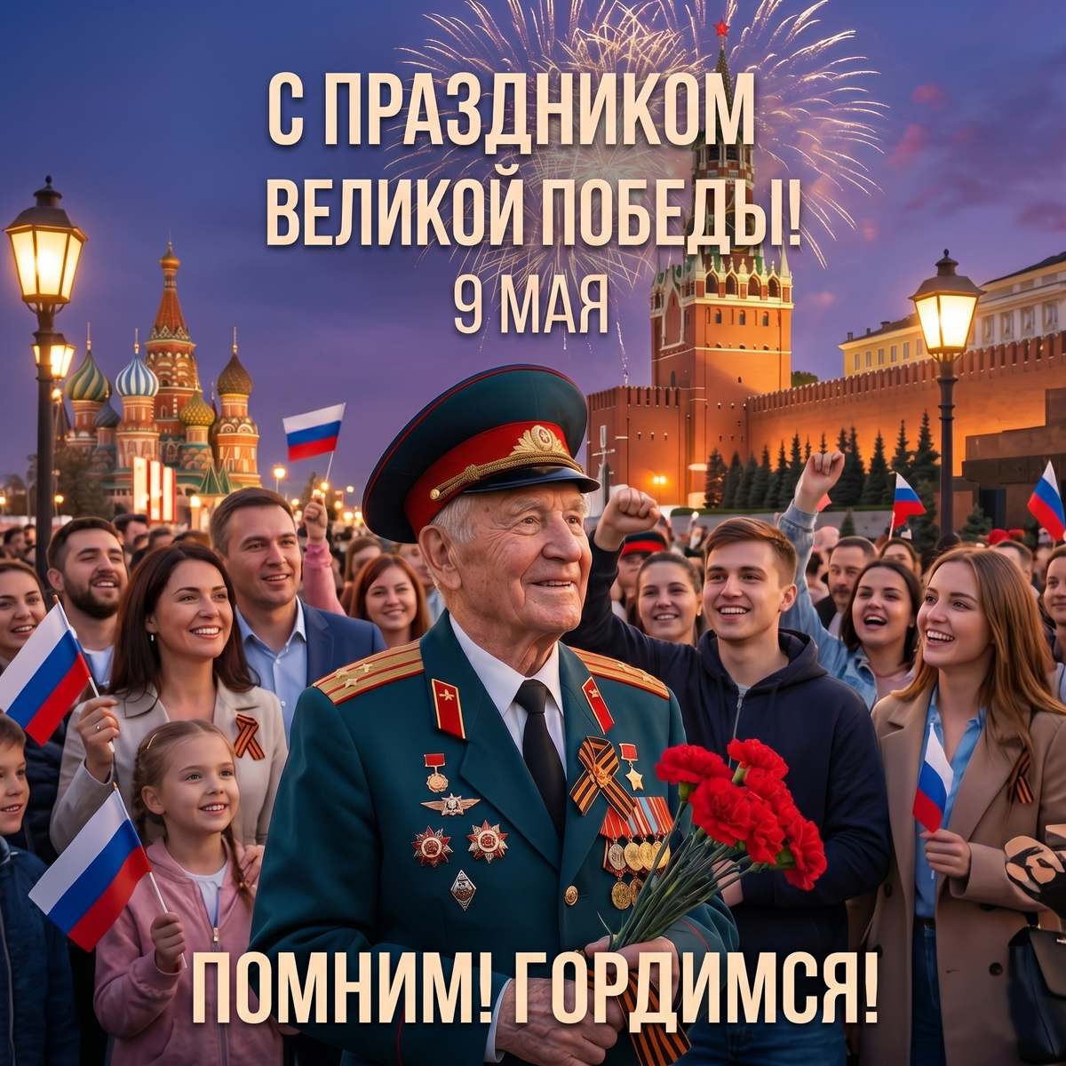 С праздником Великой Победы! Поздравление от команды POLOZOV-STUDIO.