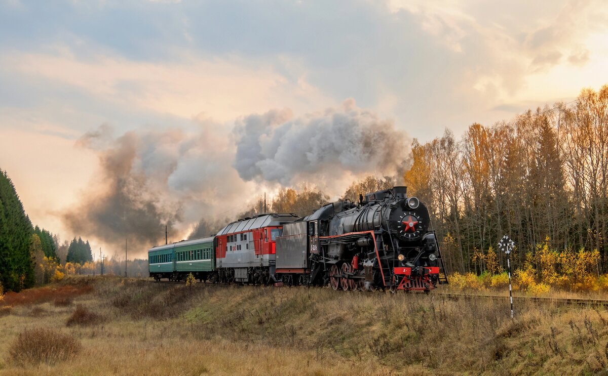 Л-5248. Россия, Тверская область, перегон Осташков - Фирово. Автор: Sergio76. Дата: 19 октября 2019 г.