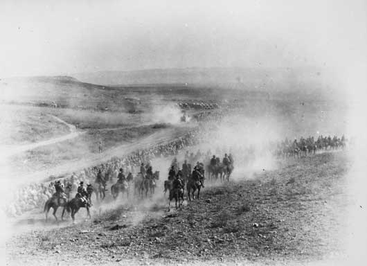 Лёгкая австралийская кавалерия на равнине Мегиддо, 22 сентября 1918 года