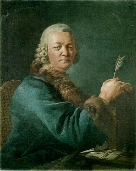 Портрет Якоба фон Штелина, Ж.-Л. де Велли, 1759