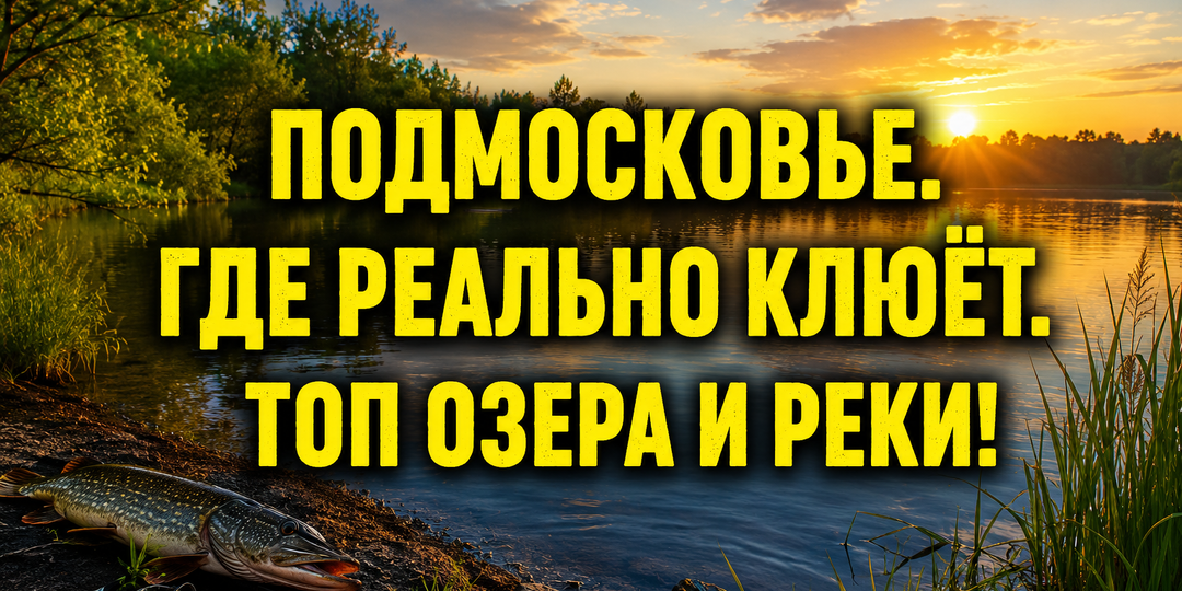 Рыбалка в Подмосковье: где реально клюет — реки, озера и платные водоемы