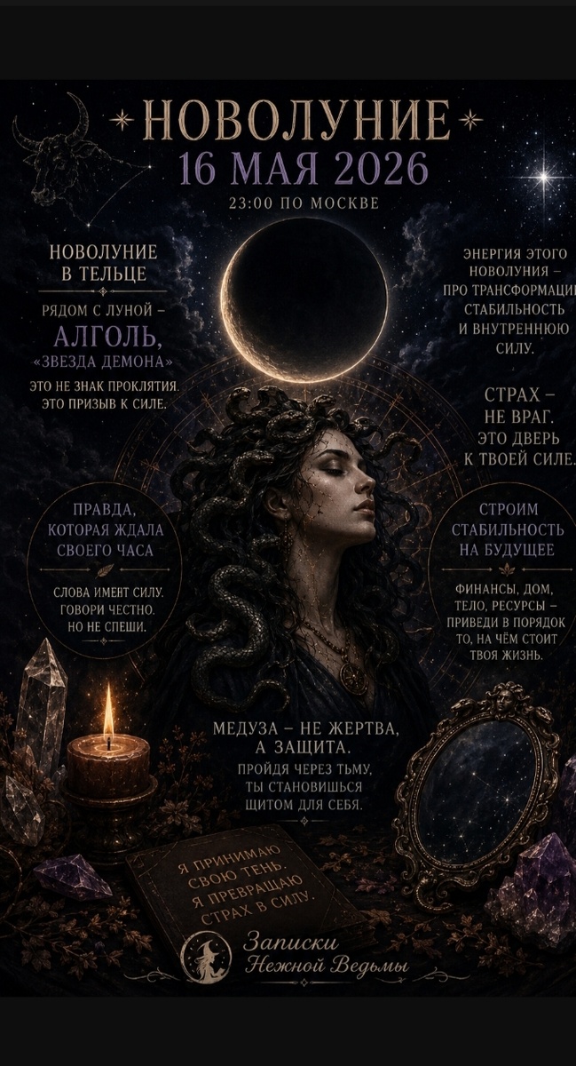 Новолуние 16 мая 2026