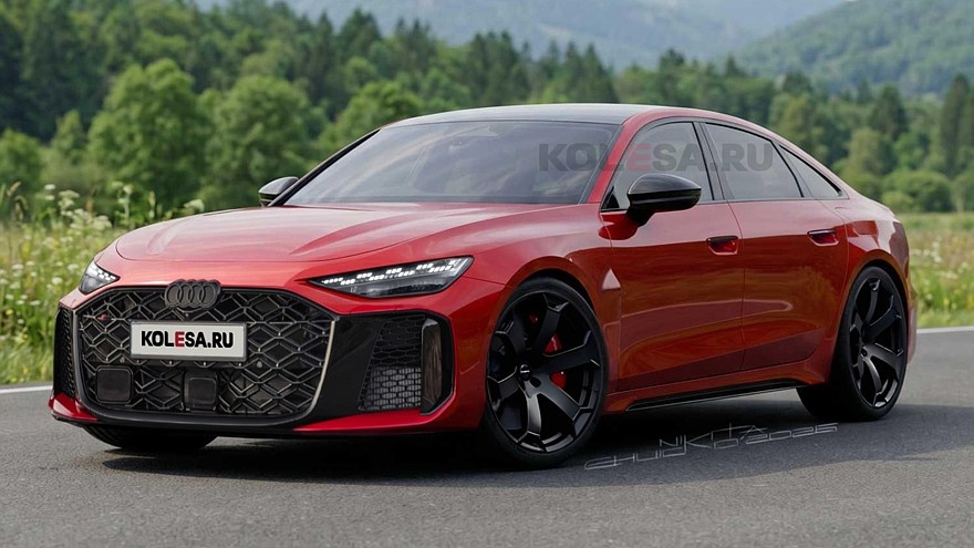    Рендер нового седана Audi RS6 (C9)