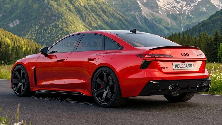    Рендер нового седана Audi RS6 (C9)