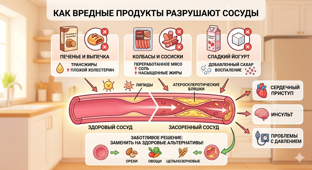 Схема с вредными продуктами