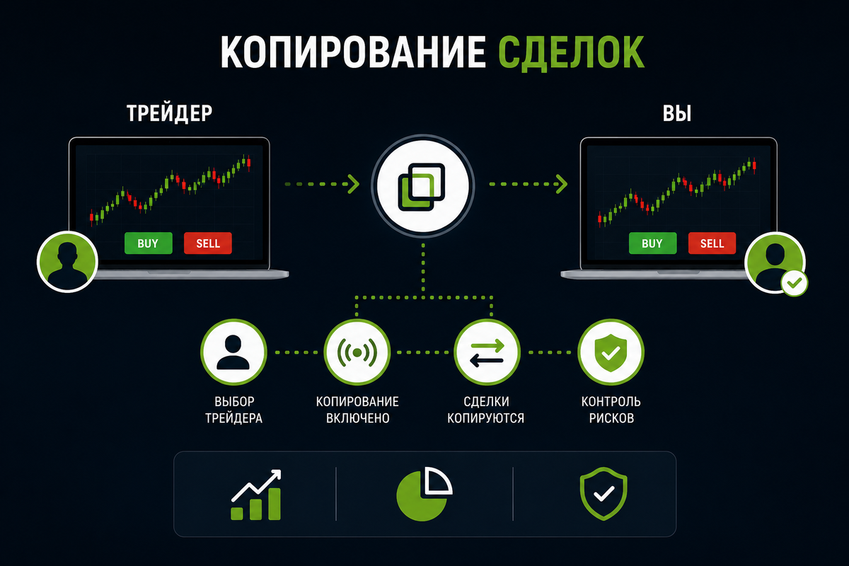 Что такое копирование сделок и как оно работает: простое объяснение для новичков, риск-менеджмент и основы Копирования Сделок
