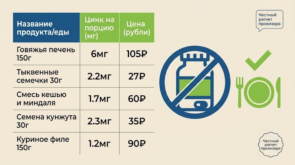 Кислота лимонного сока дополнительно улучшает биодоступность цинка
