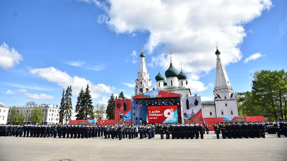 Парад Победы традиционно состоялся на Советской площади.📷Фото: Правительство Ярославской области