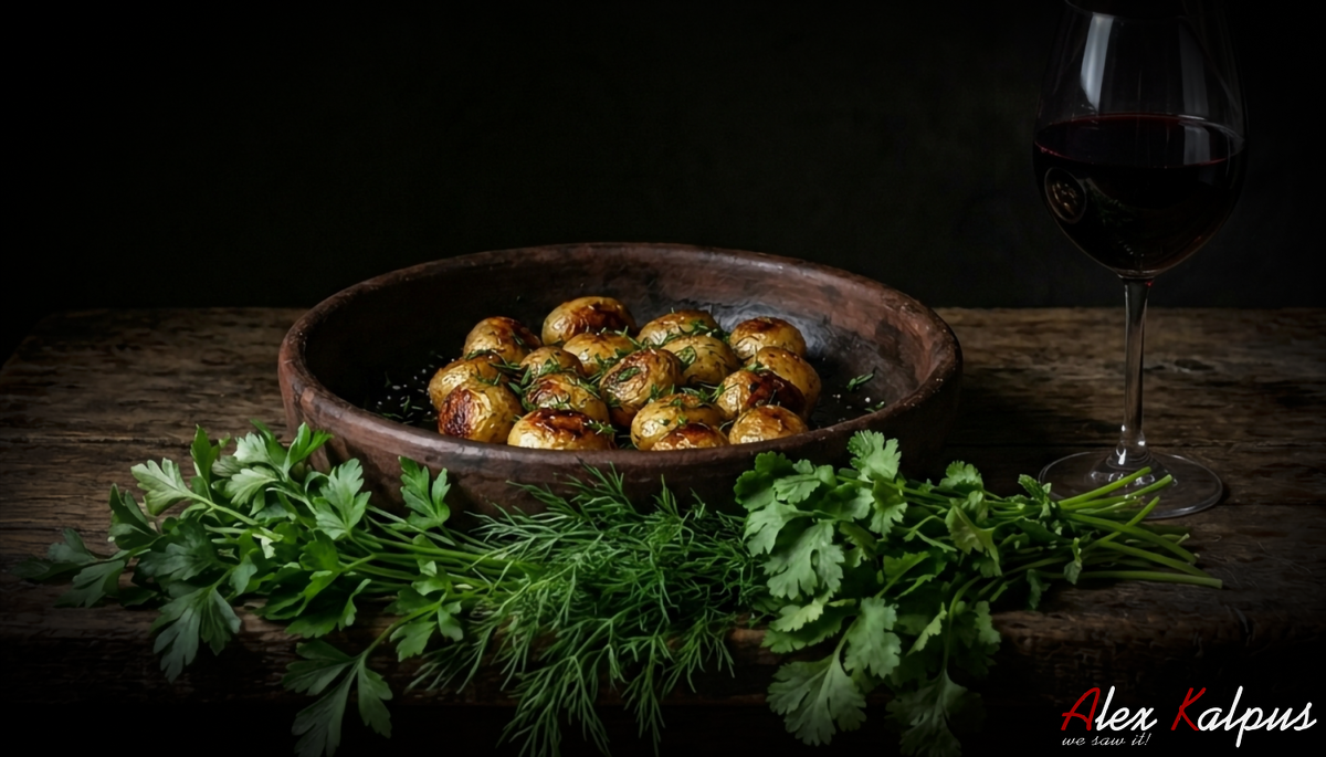 Молодой картофель с укропом: Вкус грузинской весны на вашем столе