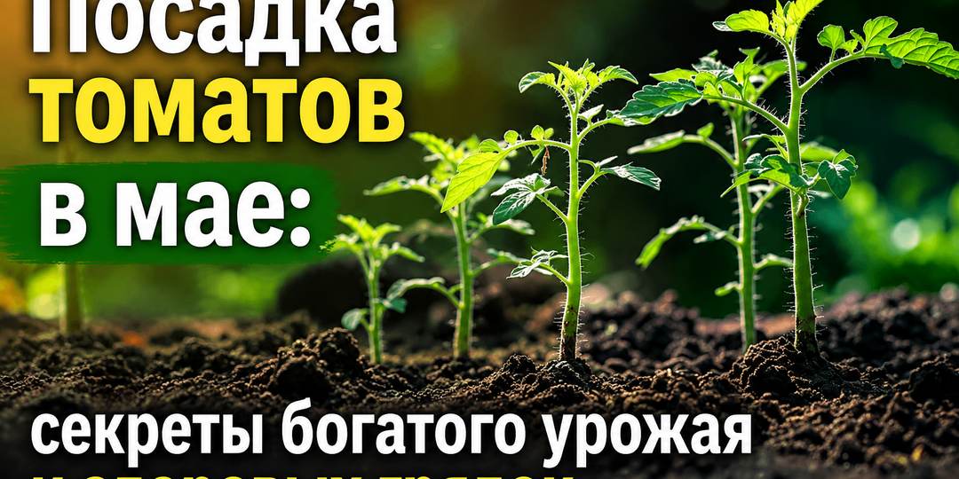 Посадка томатов в мае: секреты богатого урожая и здоровых грядок