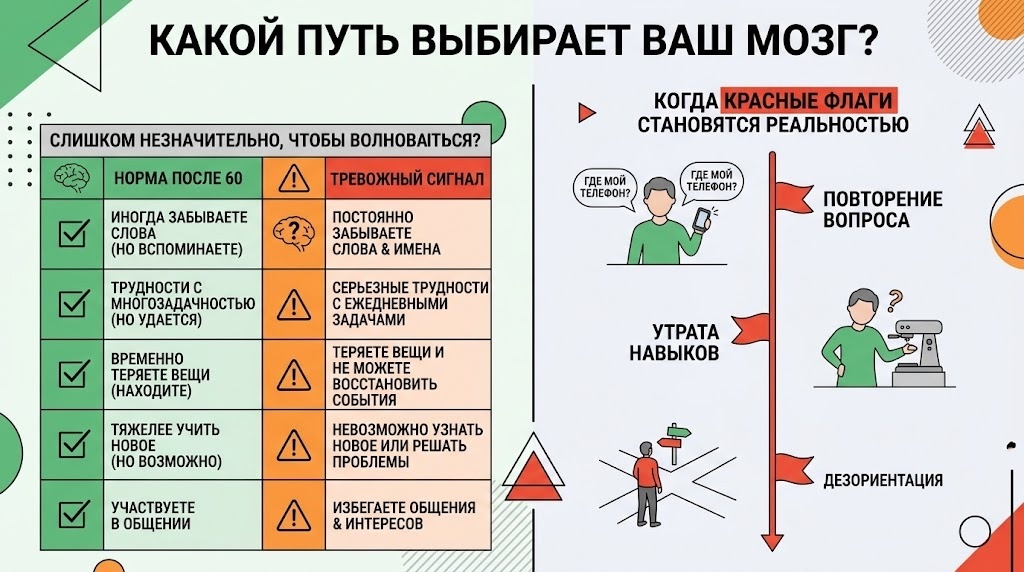 По данным ВОЗ, после 60 лет объём гиппокампа (это структура, отвечающая за формирование новых воспоминаний) уменьшается примерно на 1-2% в год.