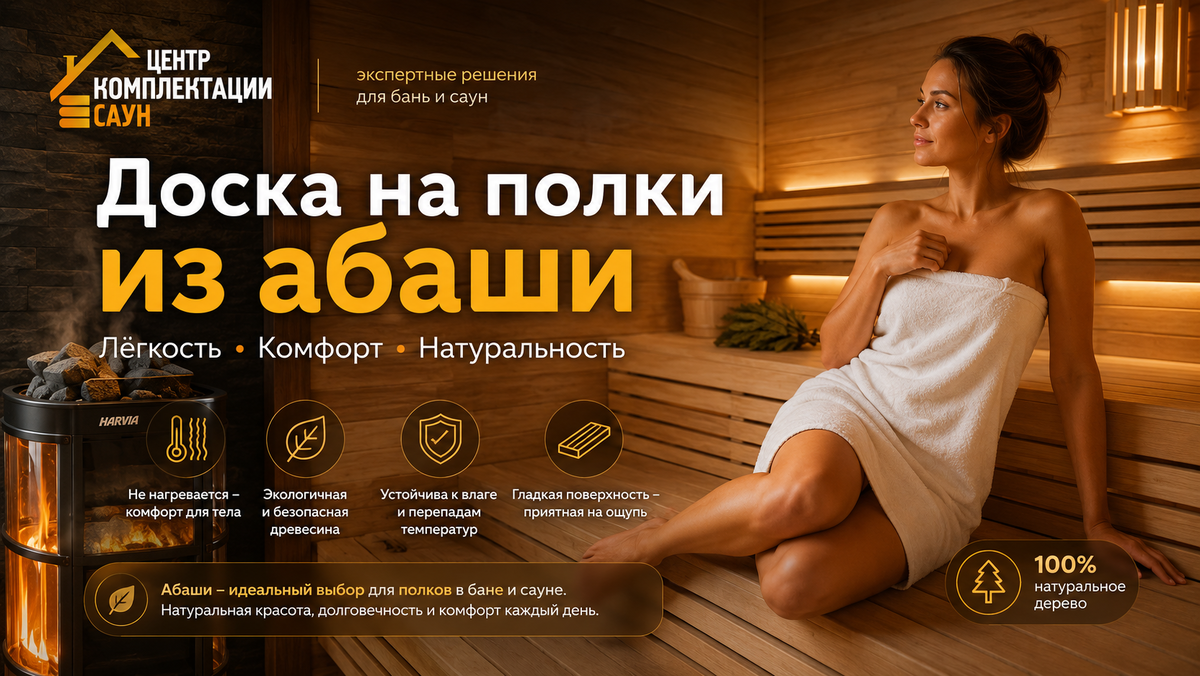 Доска абаши в бане 