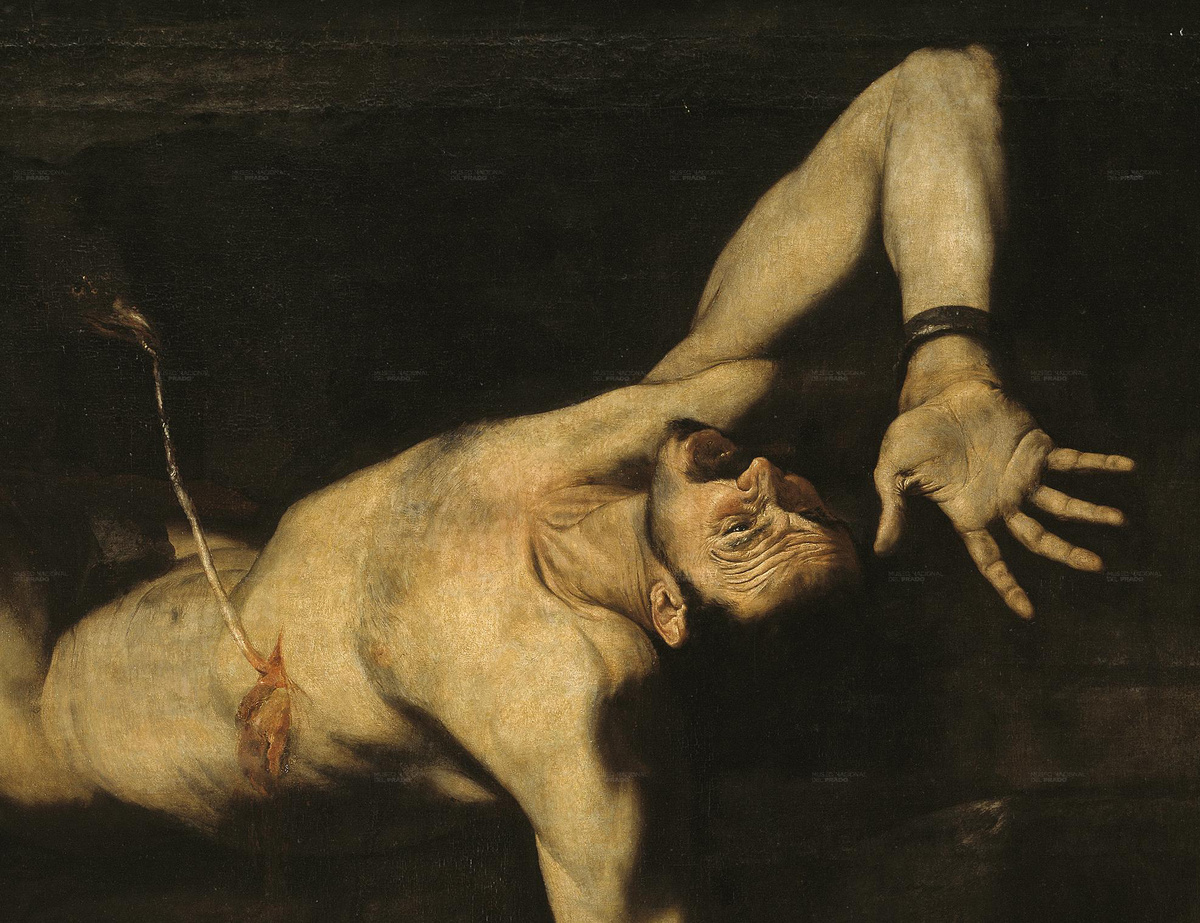Хусепе Рибера. «Титий» (фрагмент), 1632 год. Музей Прадо, Мадрид