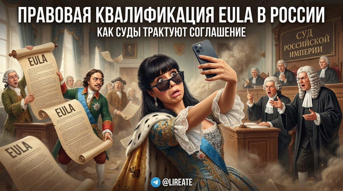    Правовая квалификация EULA в России Лирейт