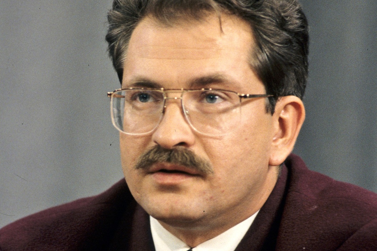    1995 год. Тележурналист Владислав Листьев. / Борис Приходько / РИА Новости
