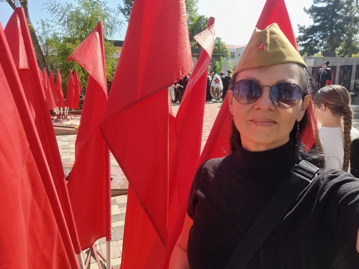 В станице  Гостагаевская, в парке Победы  