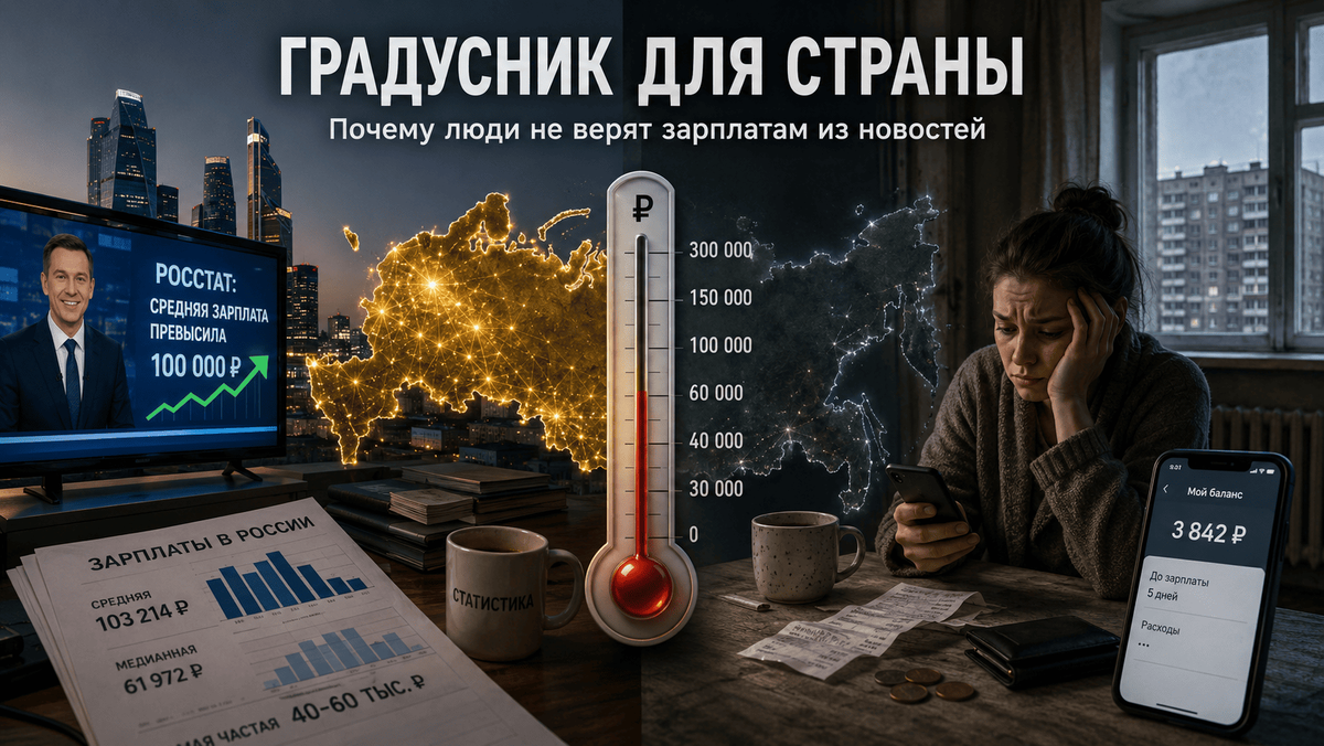 Средняя зарплата в России