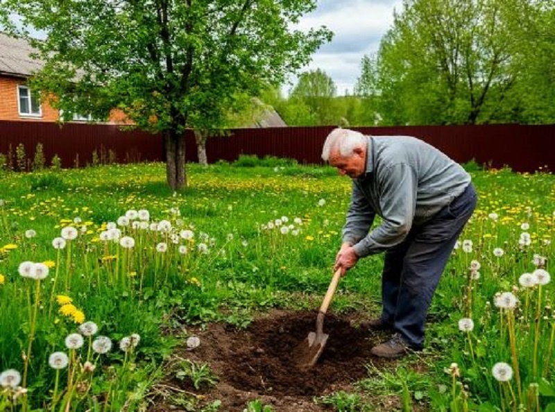 Пока садовод трудится на своём участке, его сердце работает как часы. 