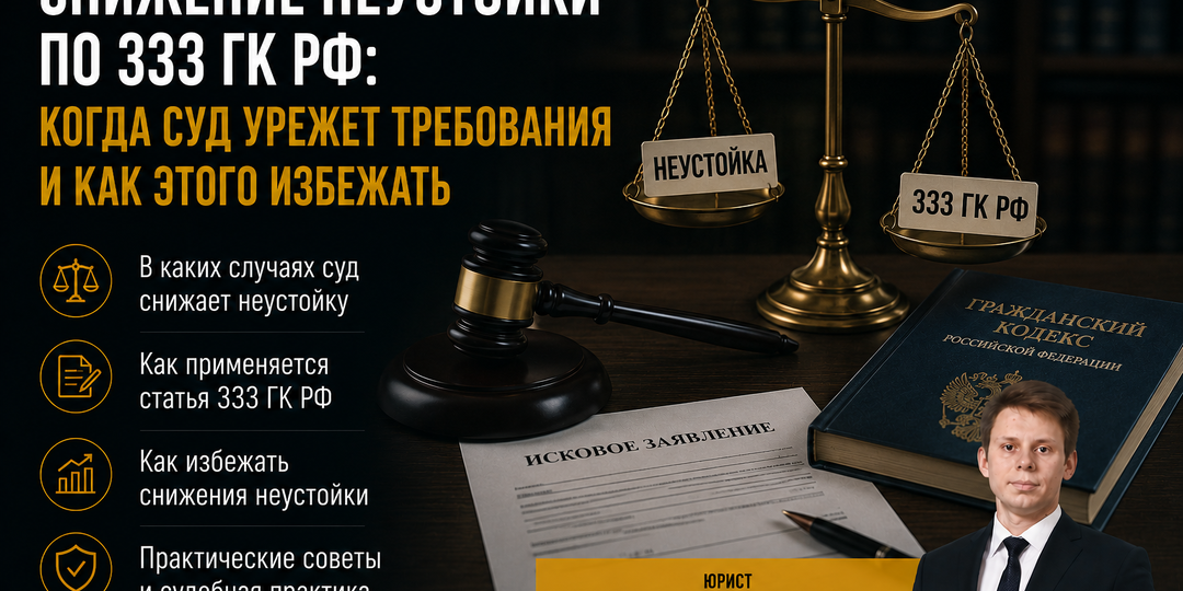 СНИЖЕНИЕ НЕУСТОЙКИ ПО 333 ГК РФ: КОГДА СУД УРЕЖЕТ ТРЕБОВАНИЯ И КАК ЭТОГО ИЗБЕЖАТЬ