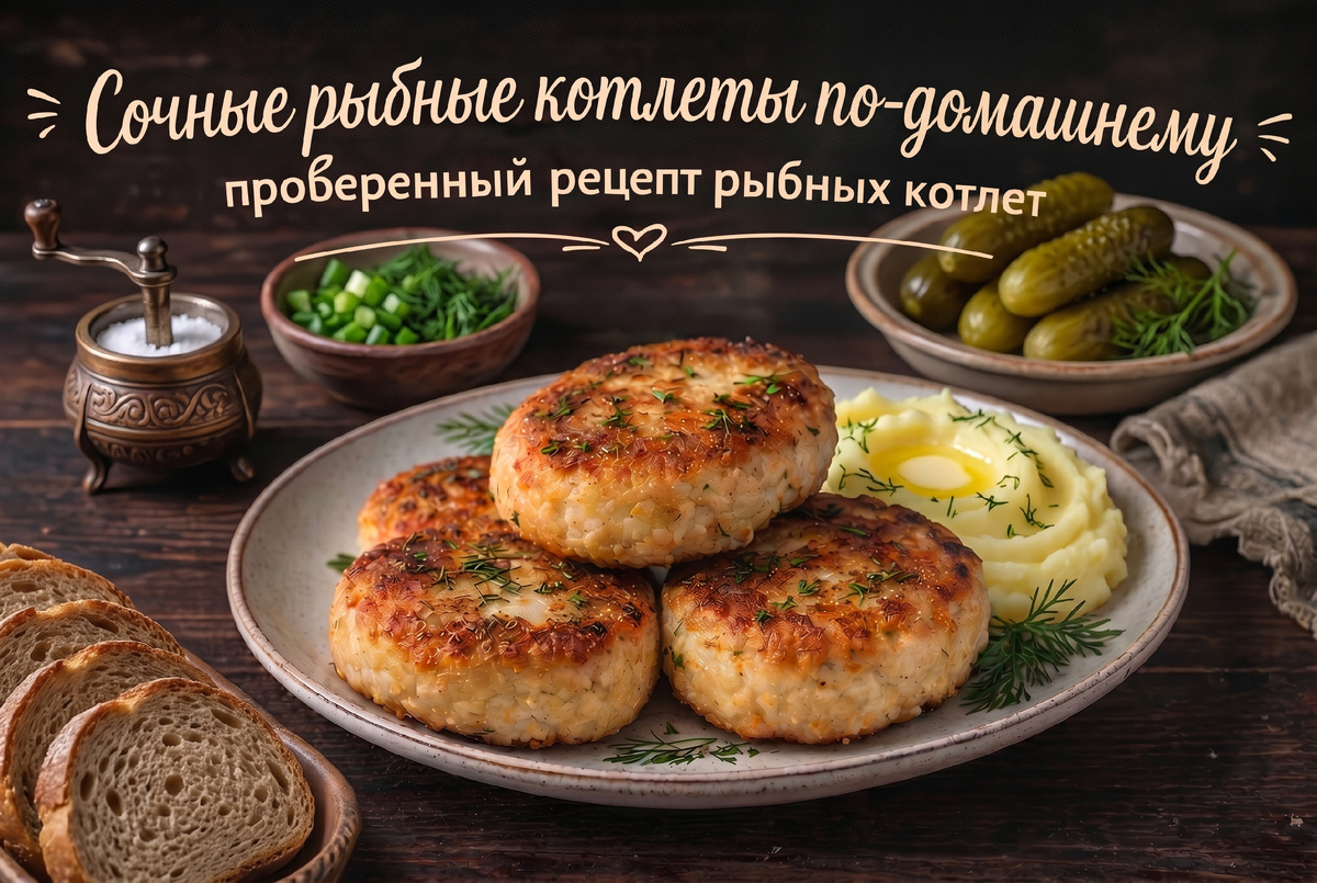 Сочные рыбные котлеты