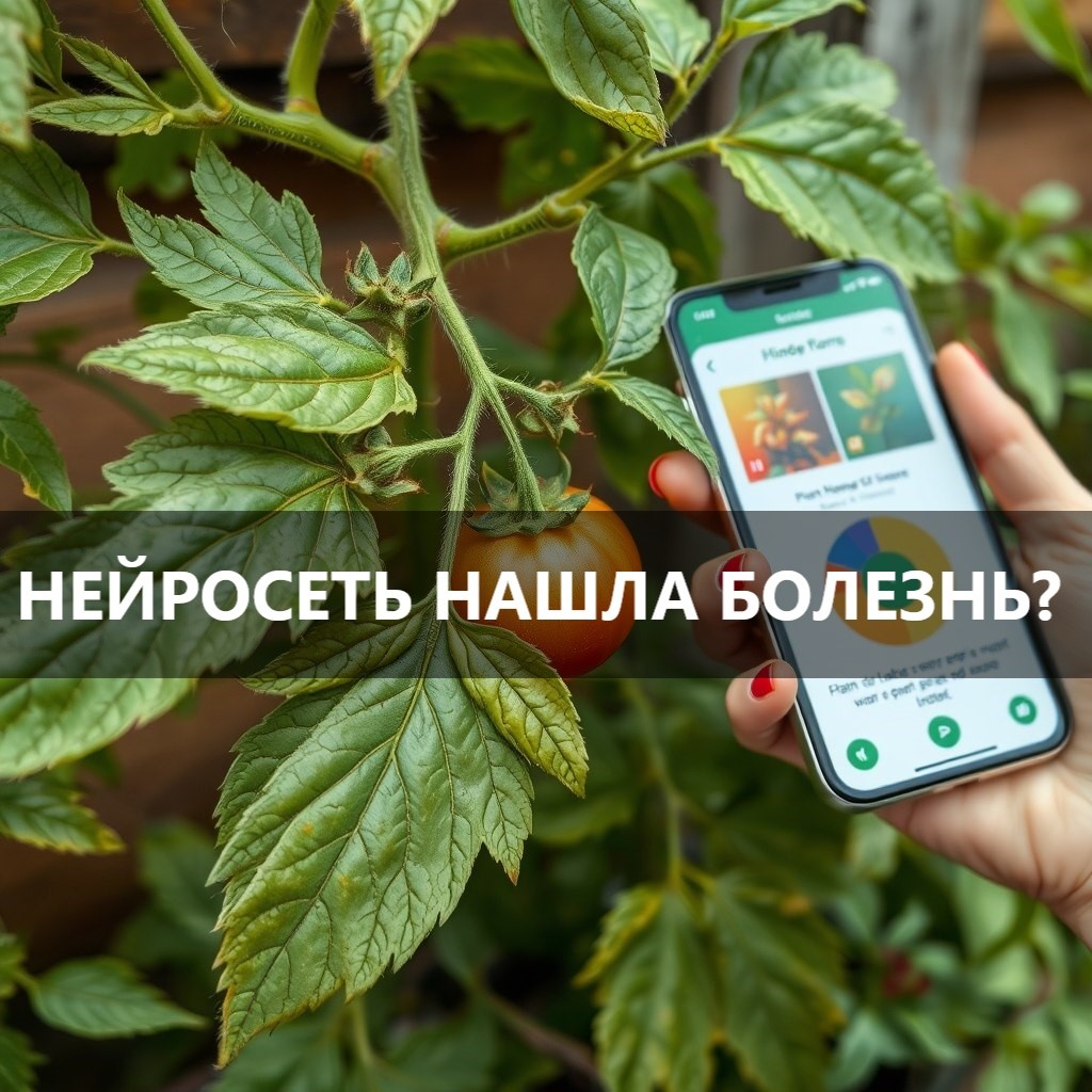 AI-сервисы и приложения для дачников помогают определять болезни томатов и других растений по фотографии.