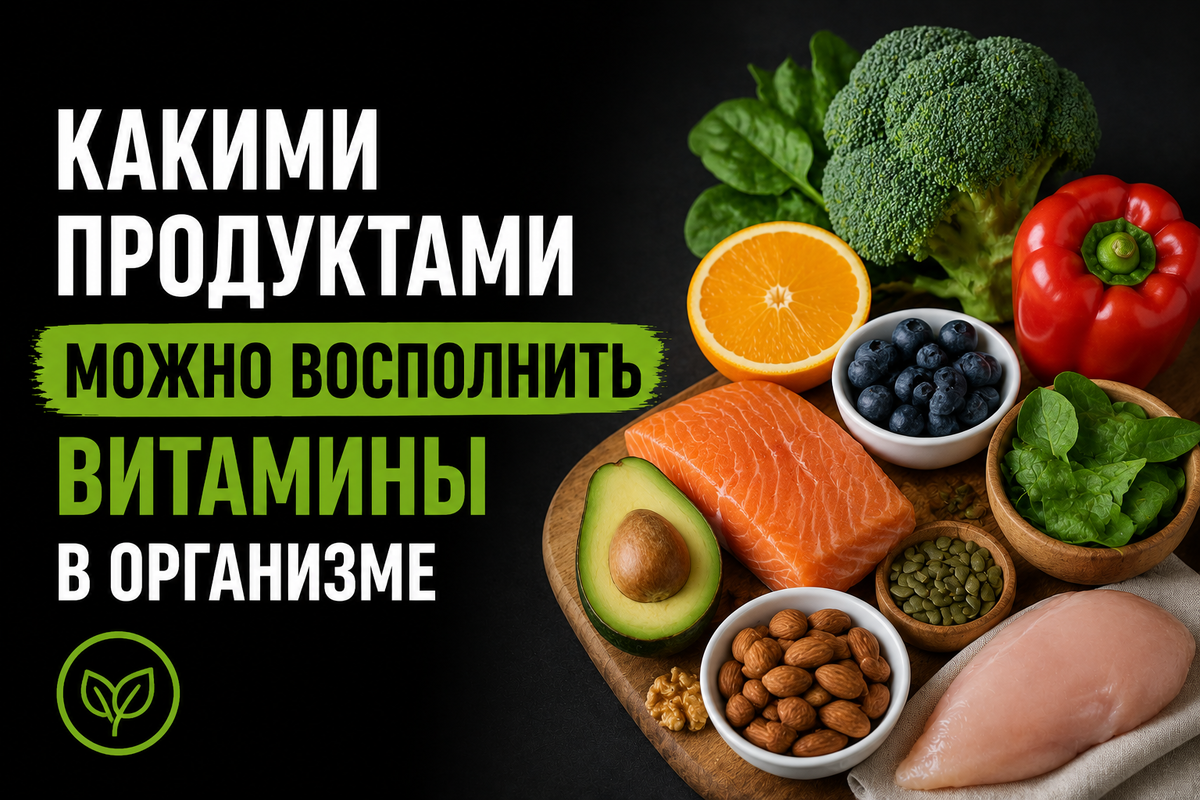 Какими продуктами можно восполнить Витамины в организме