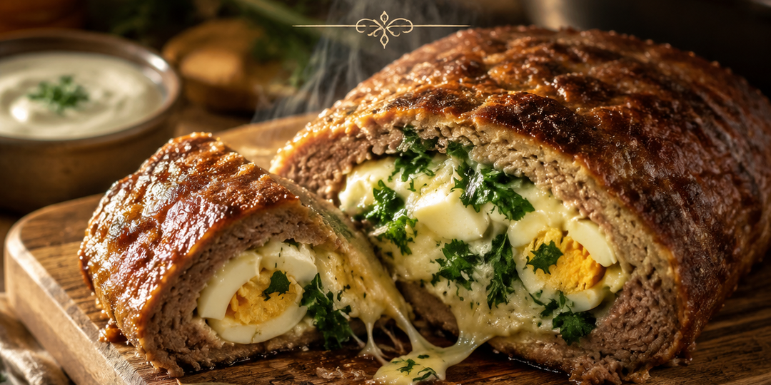 Мясной рулет с начинкой