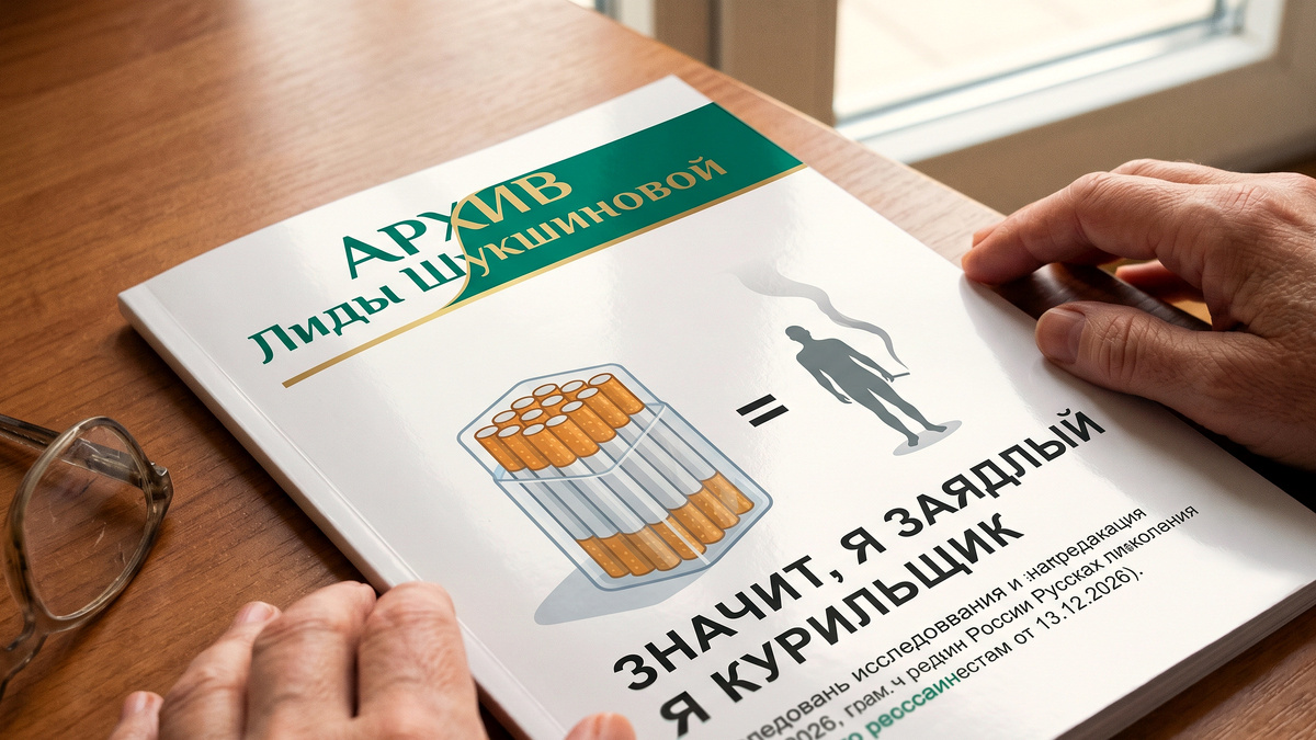 Одиночество — это пятнадцать сигарет в день. Так теперь пишут в новых буклетах.