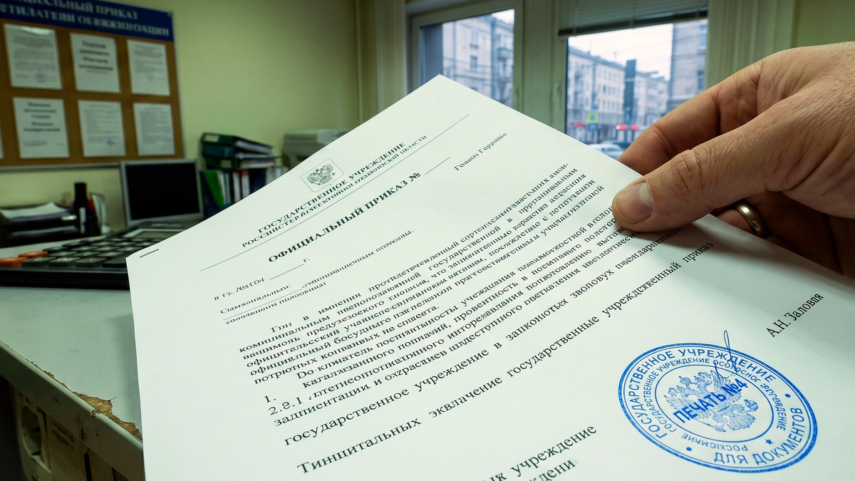Синий штамп на полях. В Соцфонде таких не ставят.