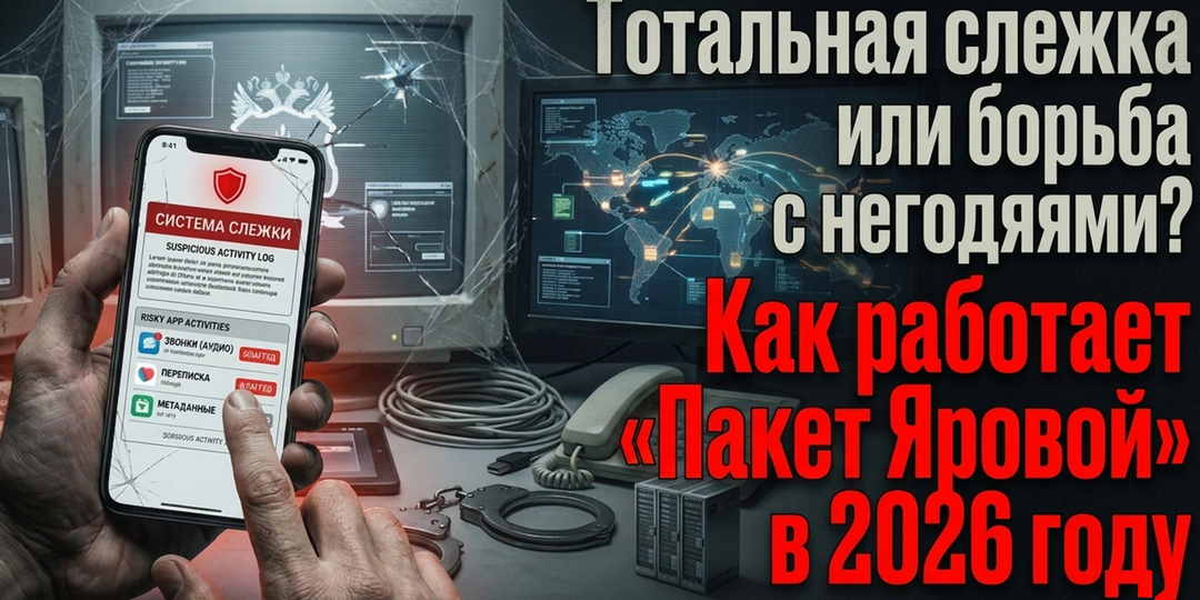 Тотальная слежка или борьба с негодяями? Как работает «Пакет Яровой» в 2026 году