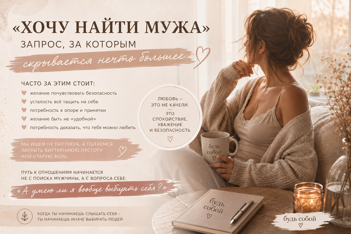 «Хочу найти мужа» — запрос, за которым почти всегда скрывается нечто большее