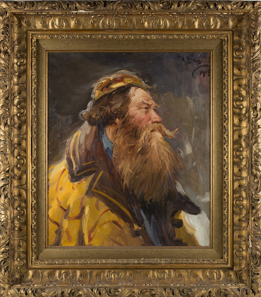 Боярин. Этюд, 1905 г., материалы: холст, масло, размеры: 62 х 53,2 см. Источник: http://www.kabinet-auktion.com