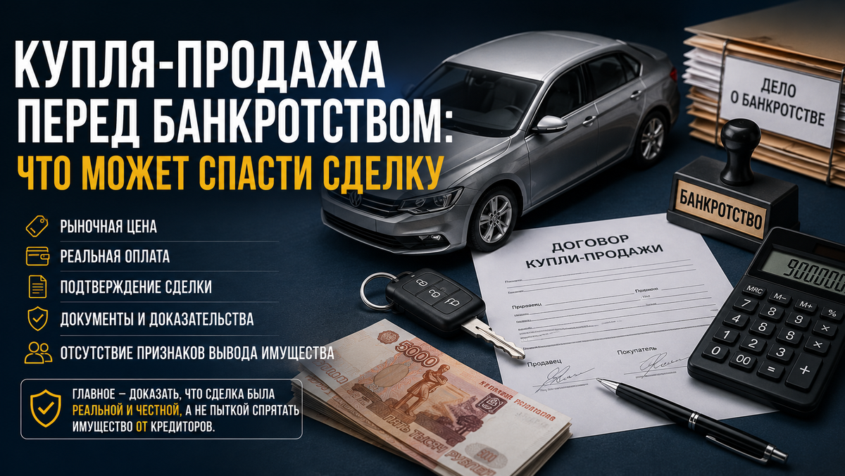 Купля-продажа перед банкротством