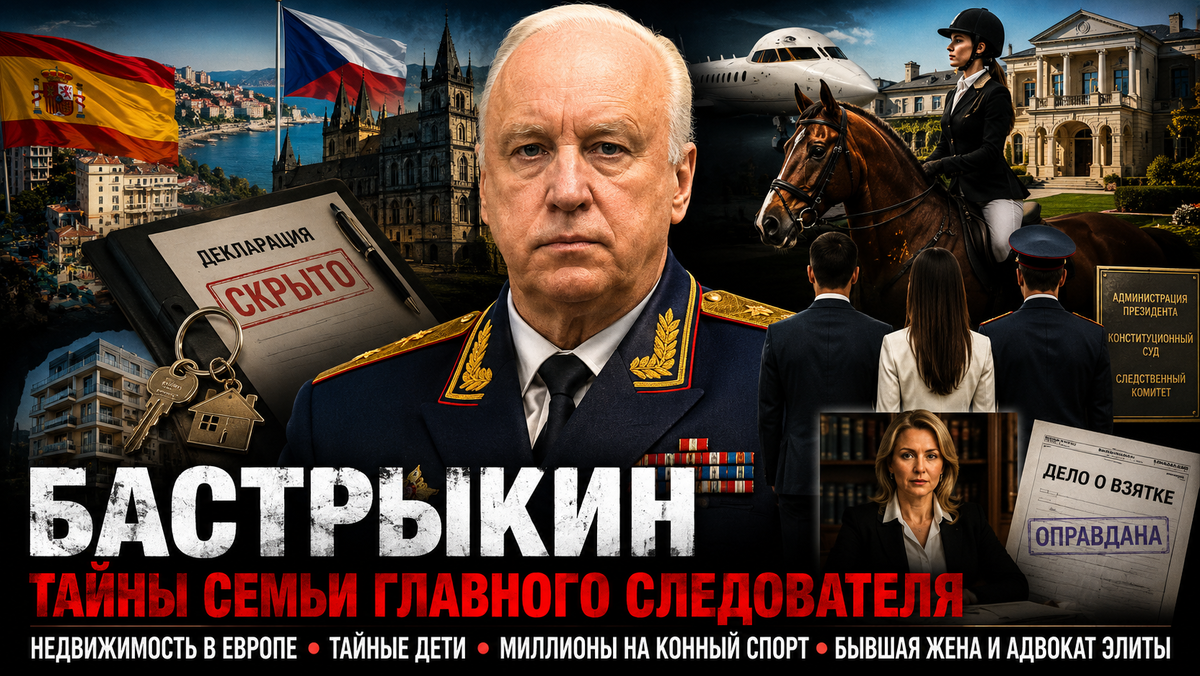 Испания, Чехия, тайные дети и миллионы: как живёт семья Бастрыкина