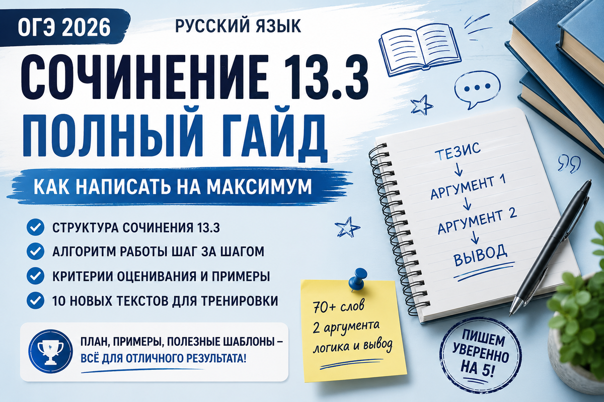 Сочинение на ОГЭ по русскому языку: как написать работу на максимум и не потерять баллы