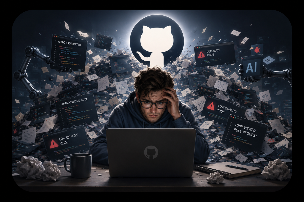 GitHub захлёбывается от AI-мусора: почему программистам теперь важнее проверять код, чем писать его быстрее