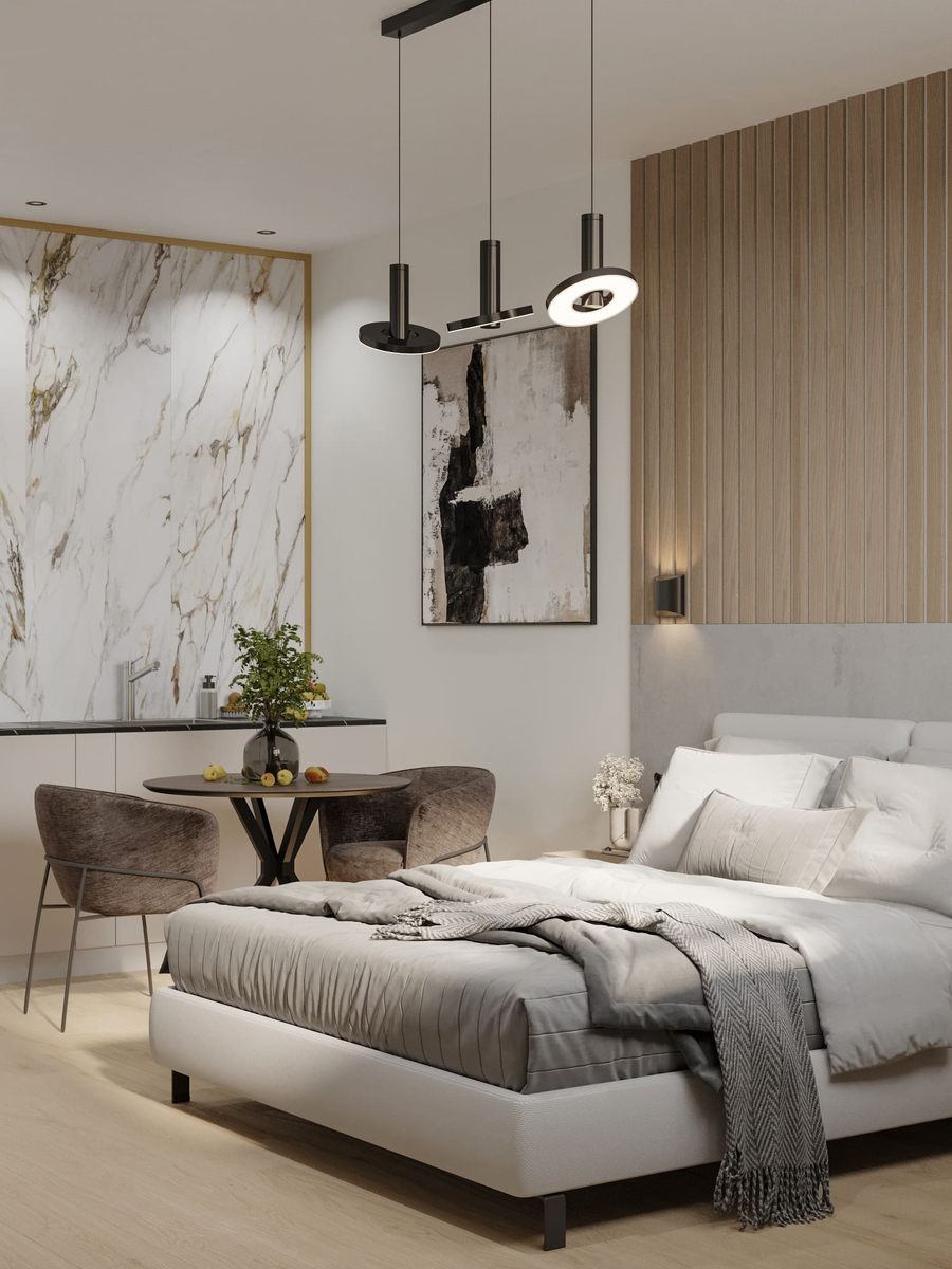 Квартира-студия 28 м². Проект Domeo