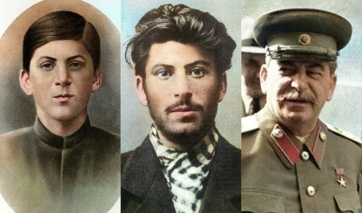 И. В. Сталин в разные периоды жизни. 