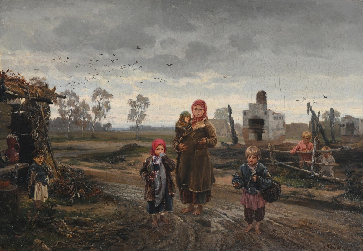 Илларион Прянишников «Погорелые», 1871 год
