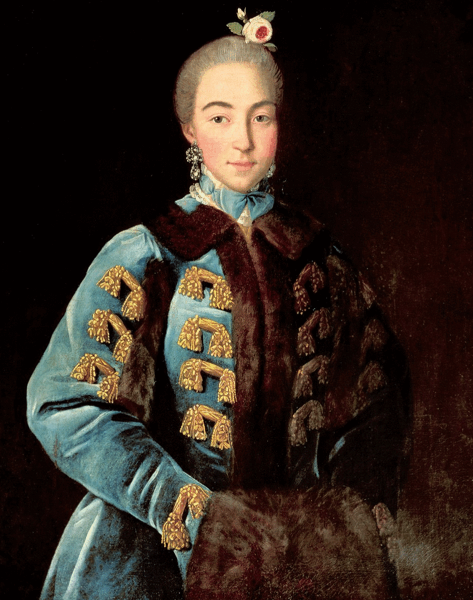 Портрет Анны Петровны Шереметевой, старшей дочери П.Б. Шереметева, кисти И.П. Аргунова, до 1768 года.