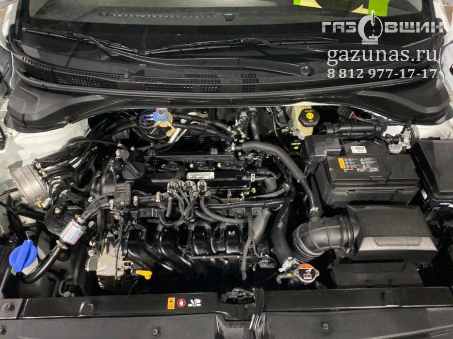 Установка ГБО на Хендай Солярис. Установка ГБО на Hyundai Solaris. ГБО на G4FG